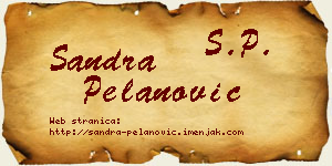 Sandra Pelanović vizit kartica